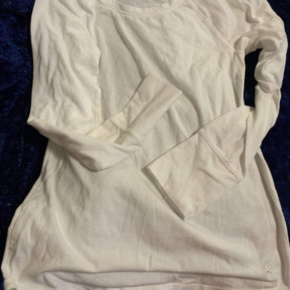 White Justice girls longsleeve size 12